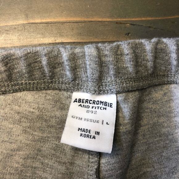 Abercrombie and Fitch Gym Issue gray knit cropped leggings women's size large - Picture 7 of 8